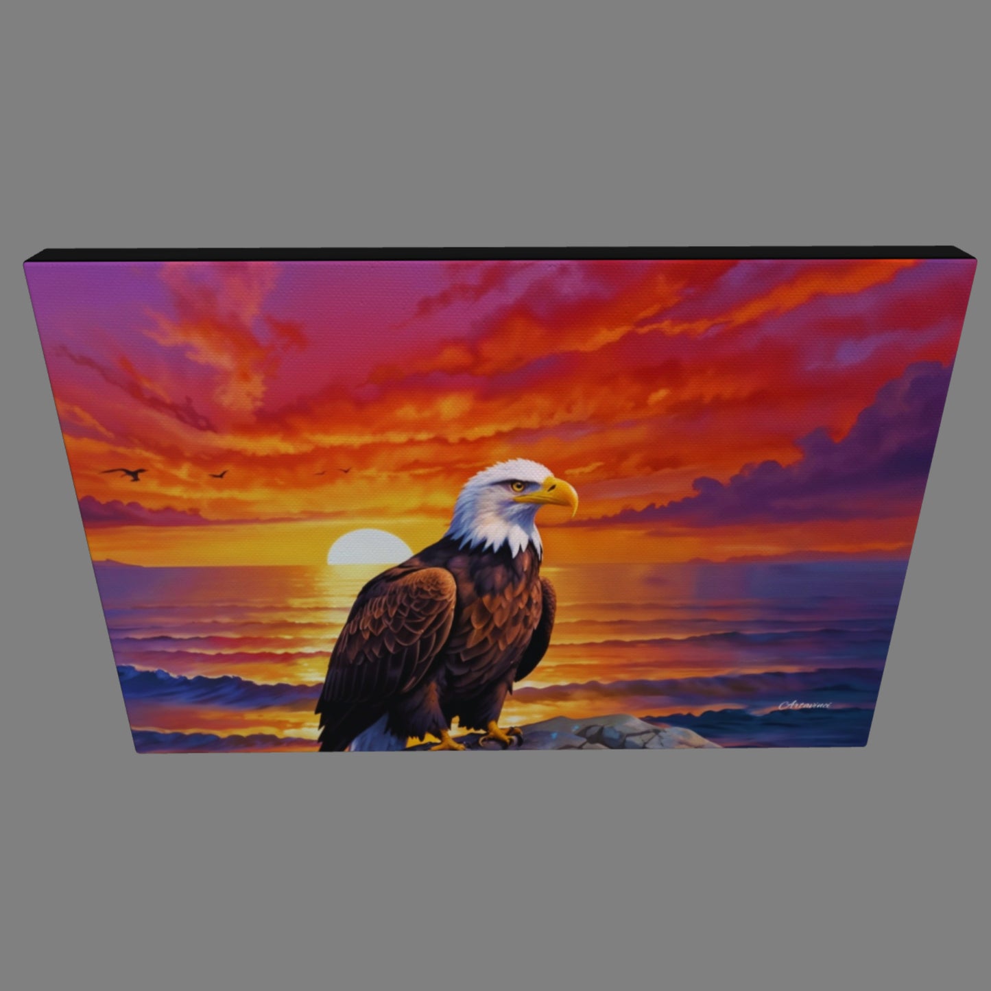 Eagle Sunset Paradise Canvas Print