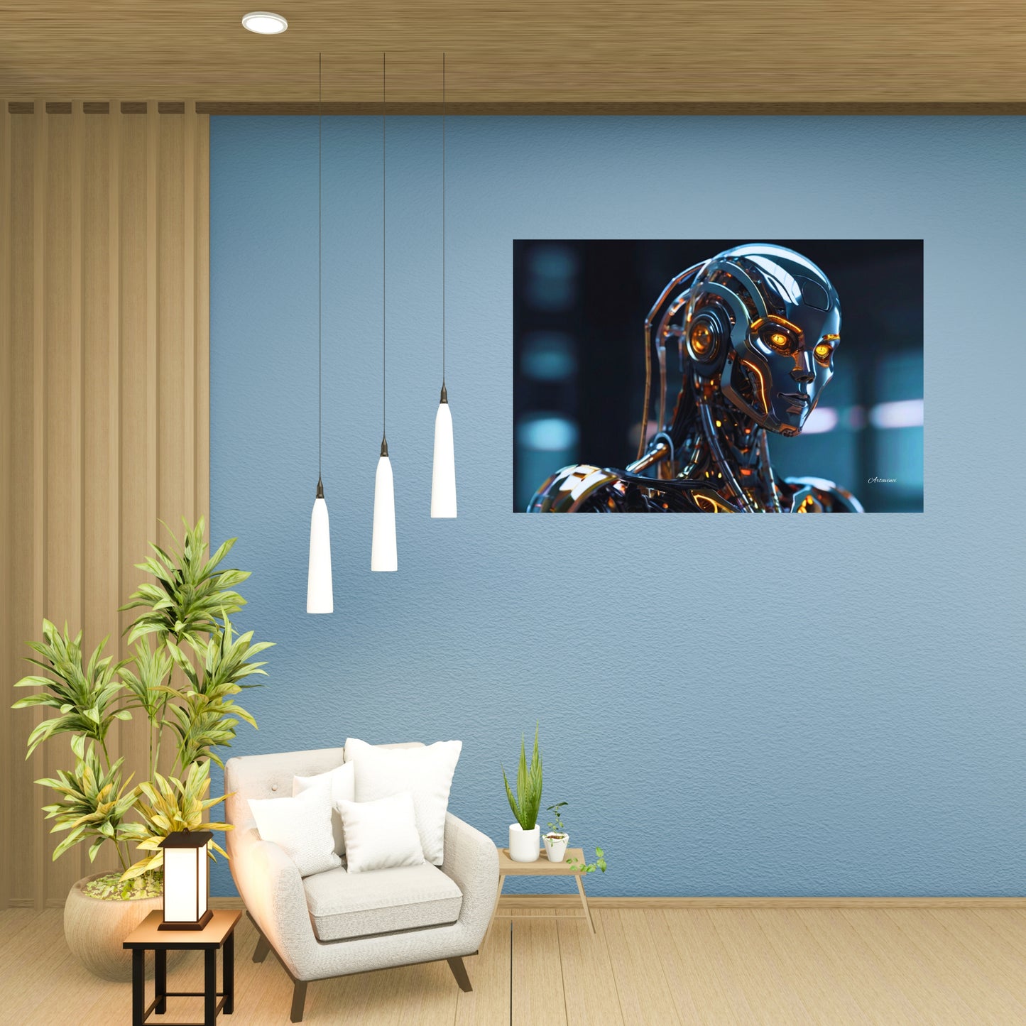 Terminator Style Futuristic Robot Wall Art