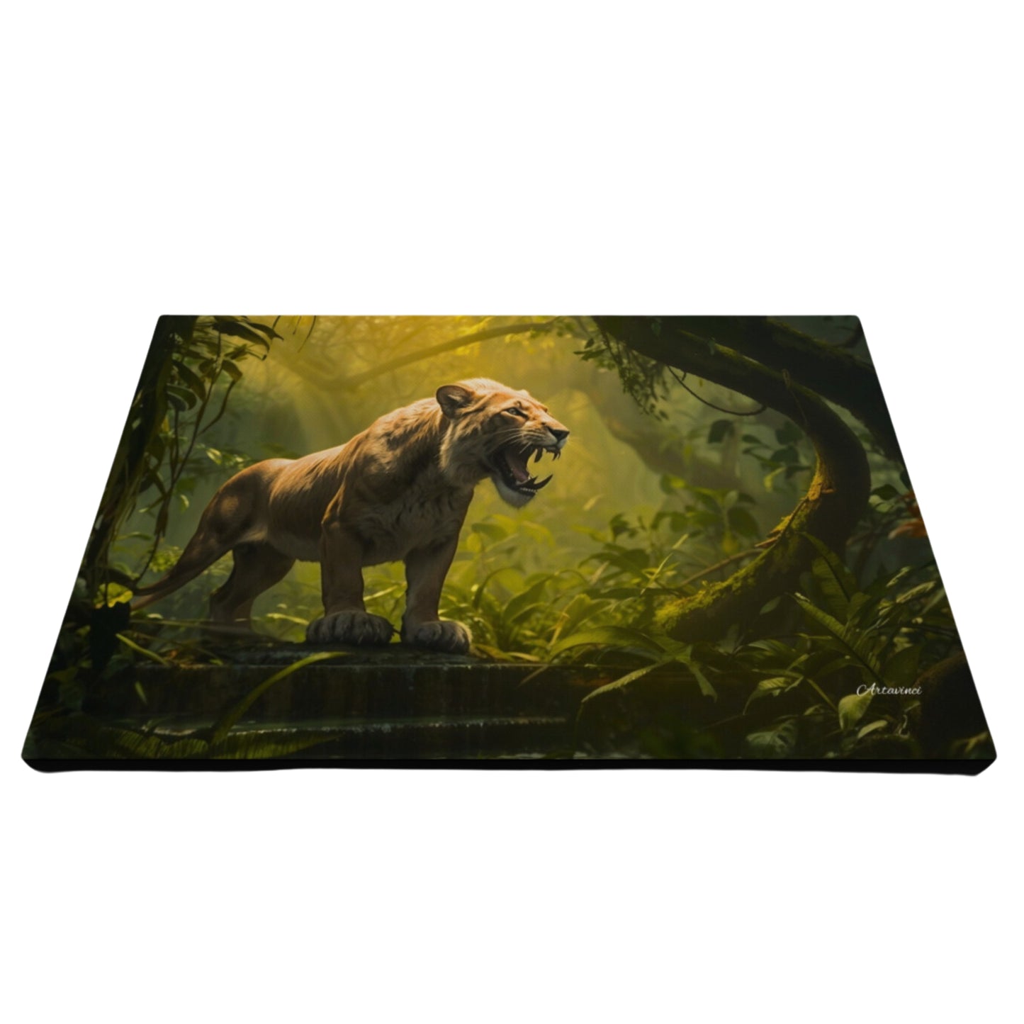 Lioness in the Jungle Canvas Art Print