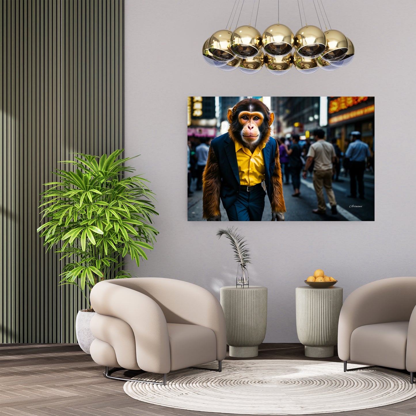 Urban Chic Monkey Wall Art