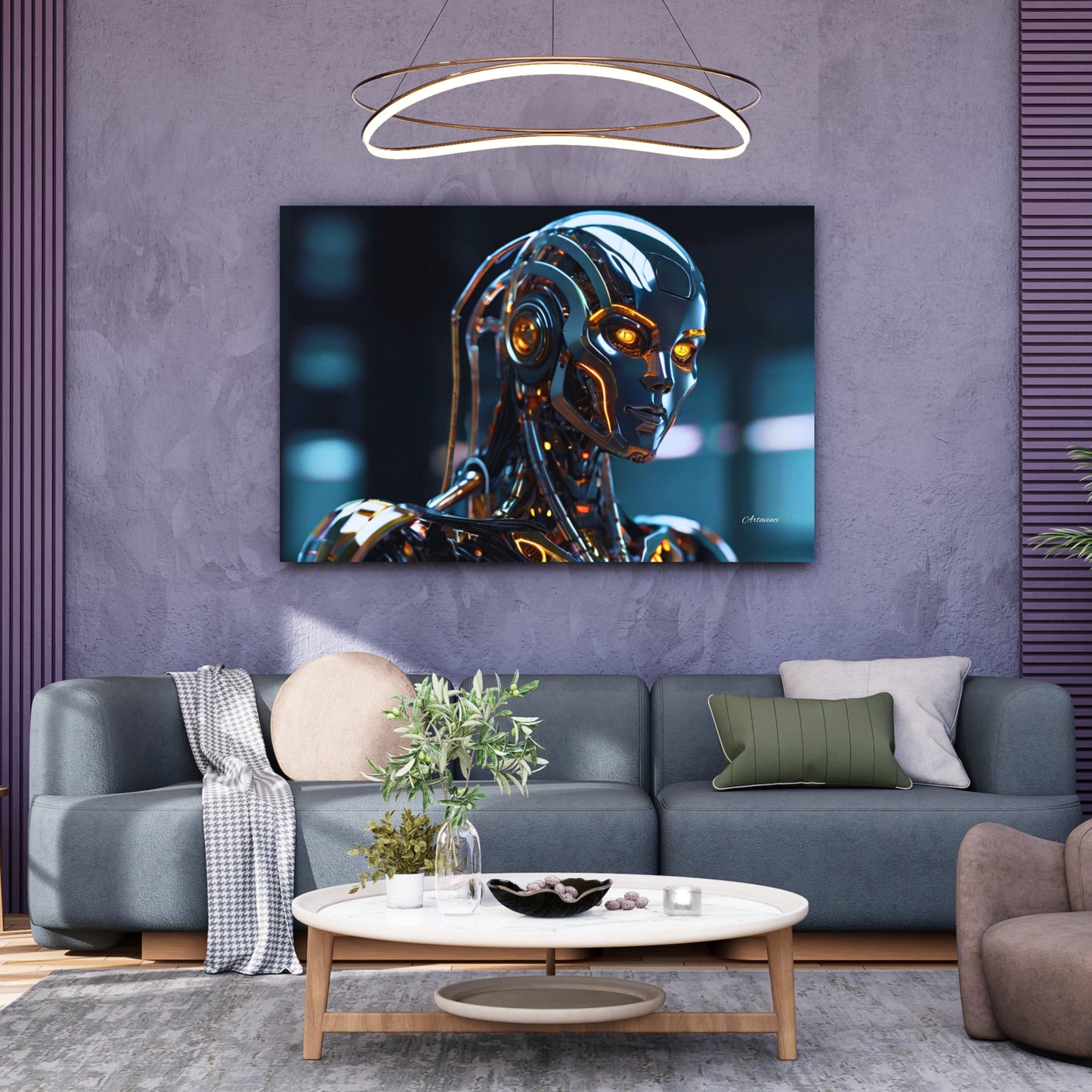 Terminator Style Futuristic Robot Wall Art