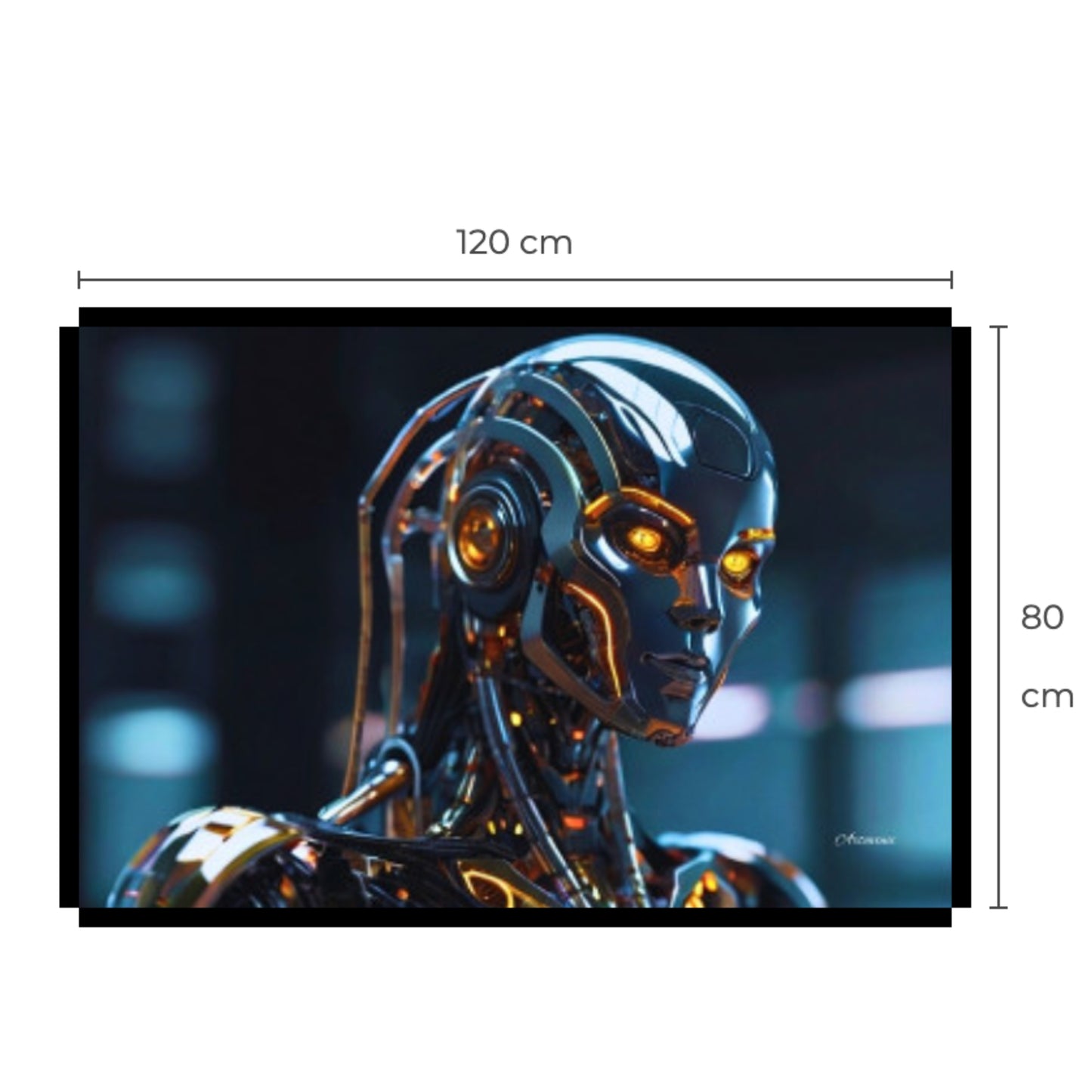 Terminator Style Futuristic Robot Wall Art