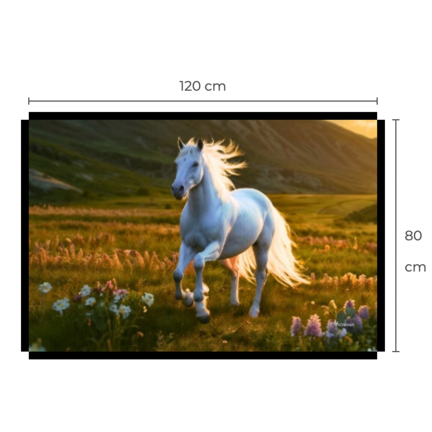 The White Horse Canvas Art