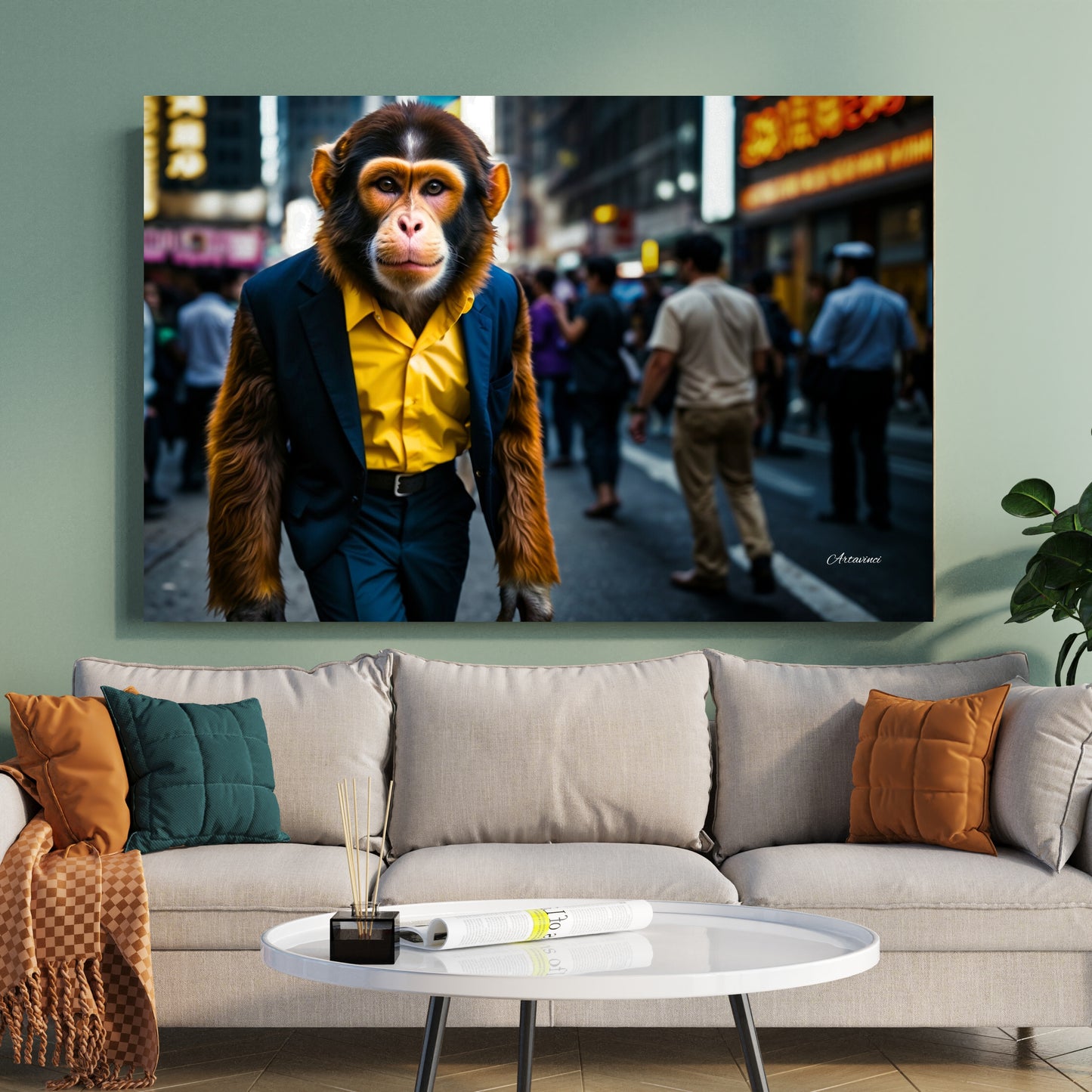 Urban Chic Monkey Wall Art