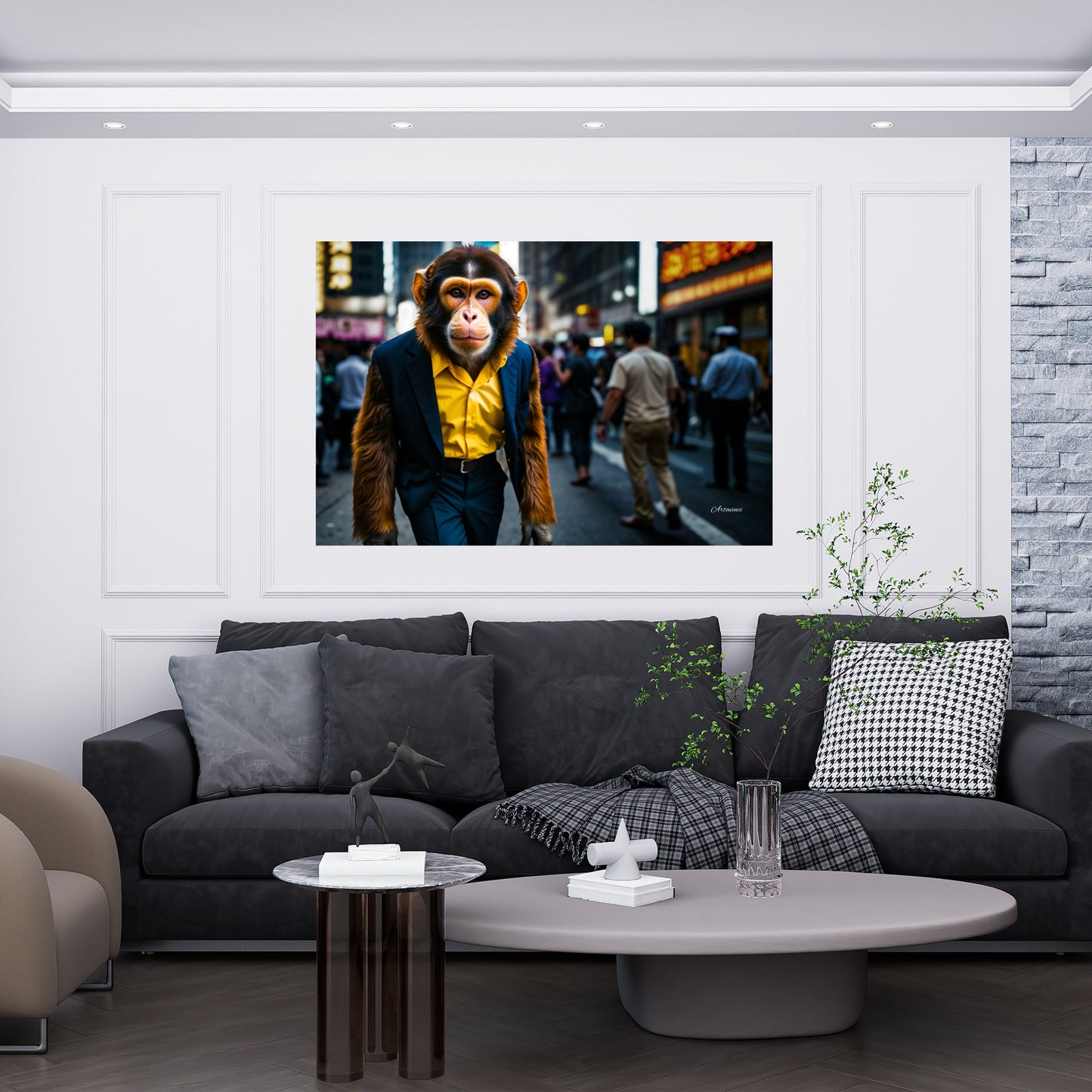 Urban Chic Monkey Wall Art