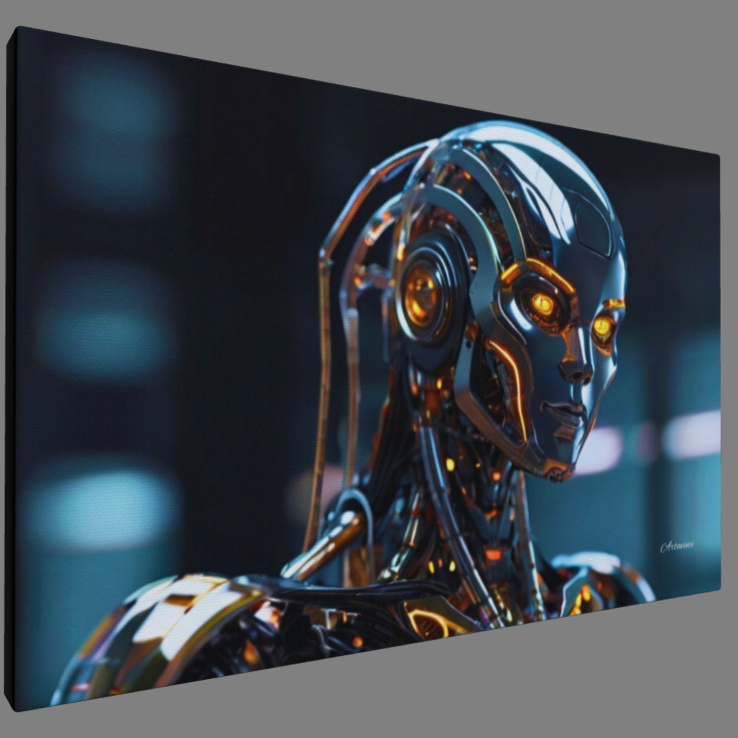 Terminator Style Futuristic Robot Wall Art