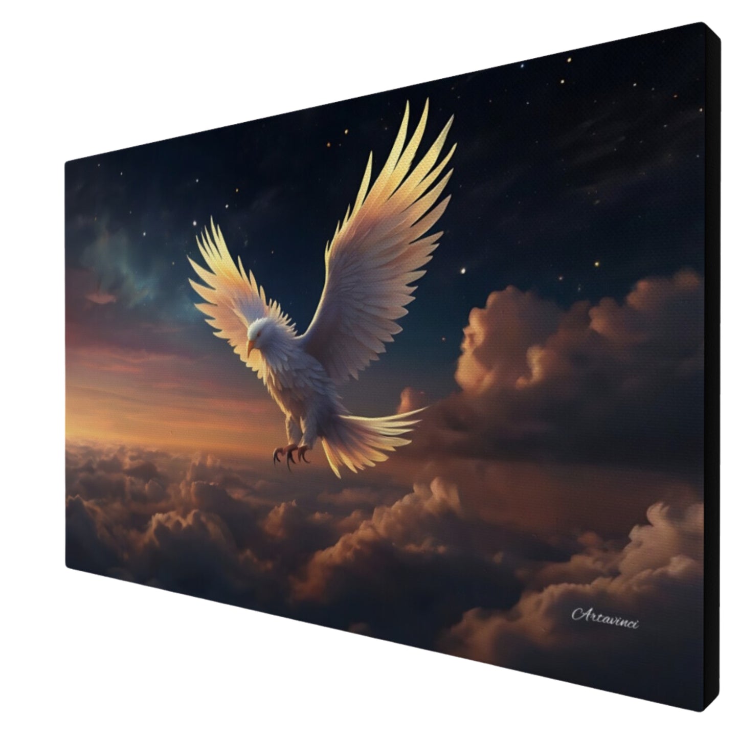 Phoenix in the Sky Canvas Wall Art