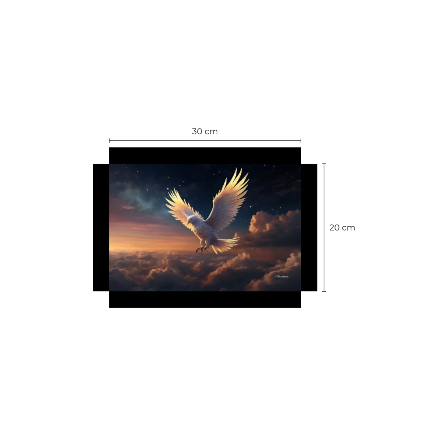 Phoenix in the Sky Canvas Wall Art