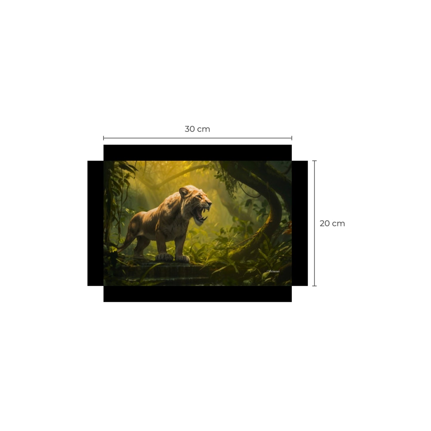 Lioness in the Jungle Canvas Art Print