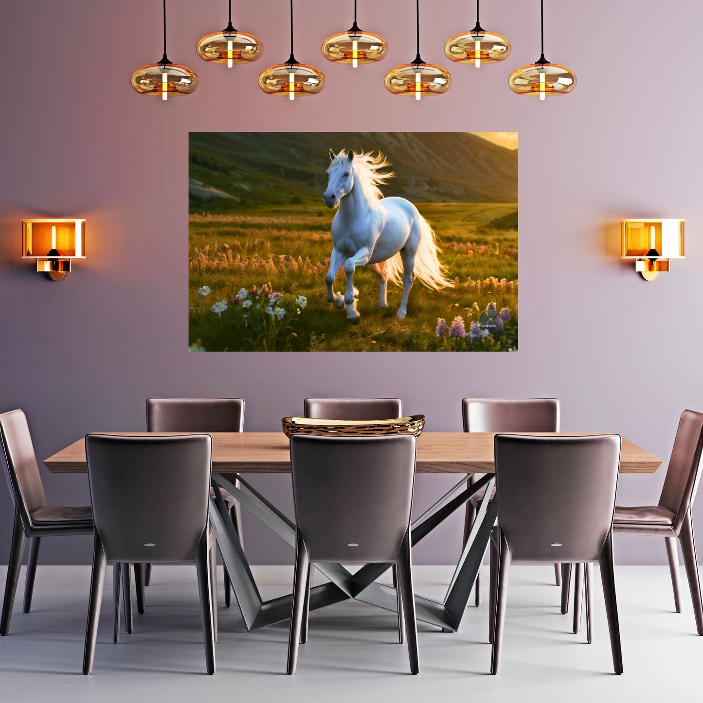 The White Horse Canvas Art
