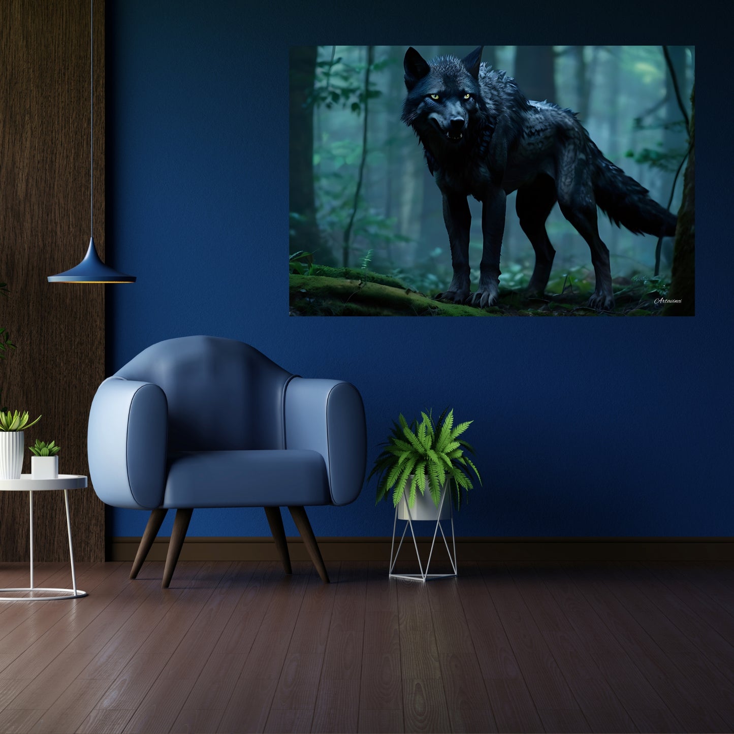 The Black Wolf Guardian of the Forgotten Forest