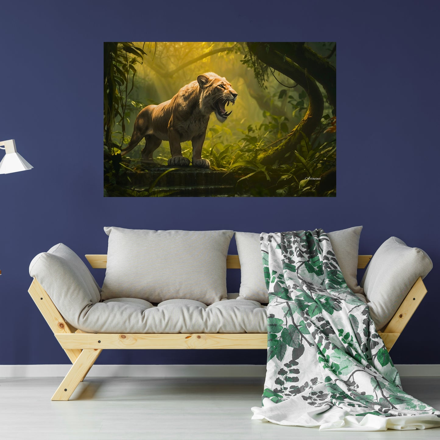 Lioness in the Jungle Canvas Art Print