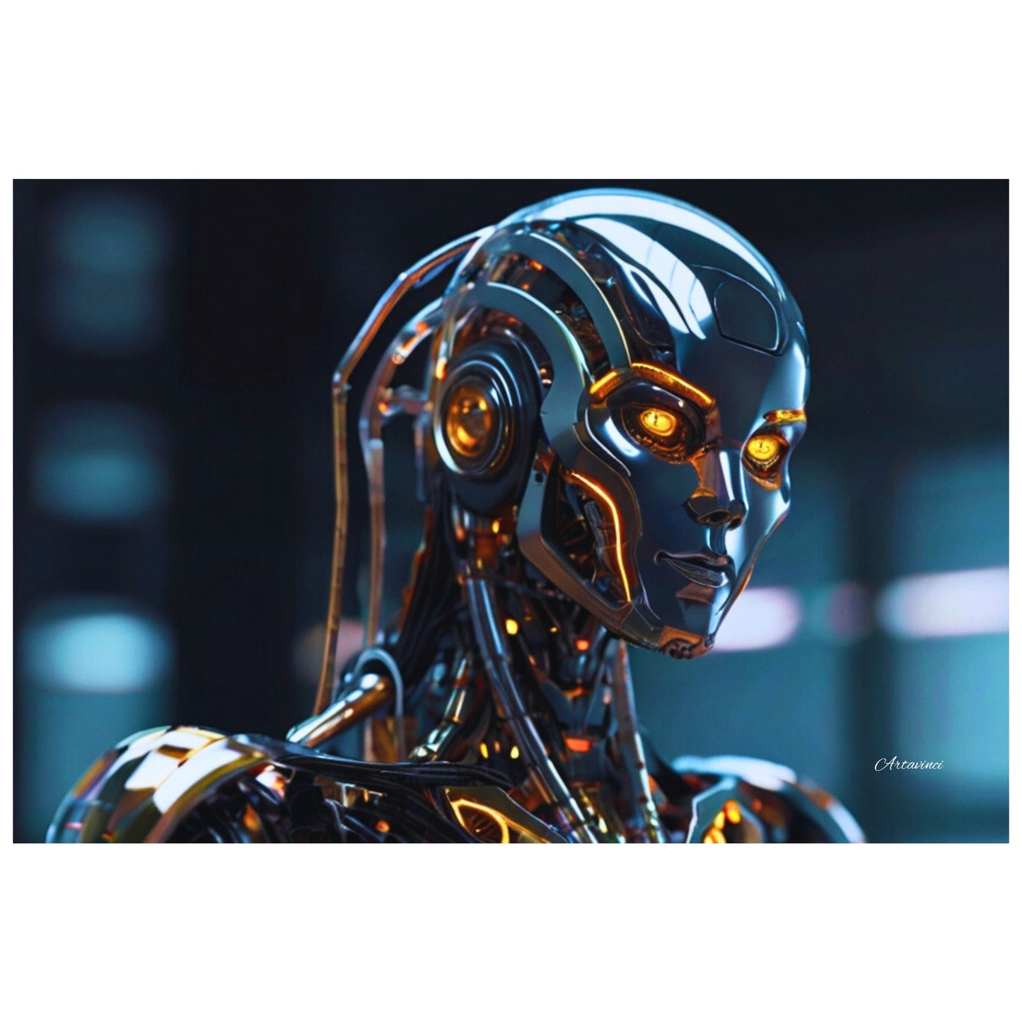 Terminator Style Futuristic Robot Wall Art
