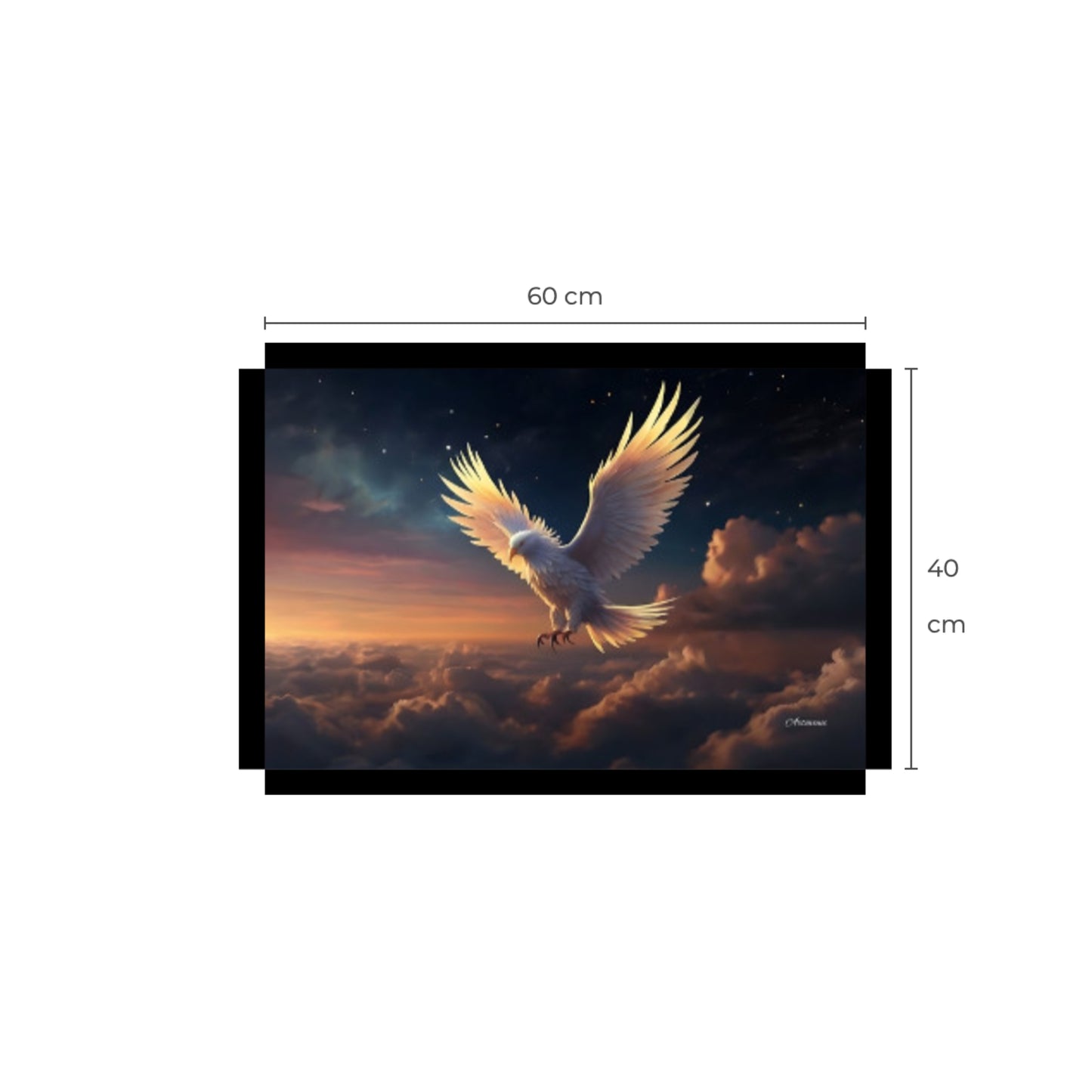 Phoenix in the Sky Canvas Wall Art