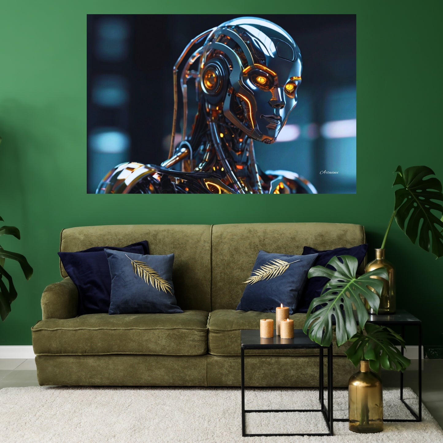 Terminator Style Futuristic Robot Wall Art