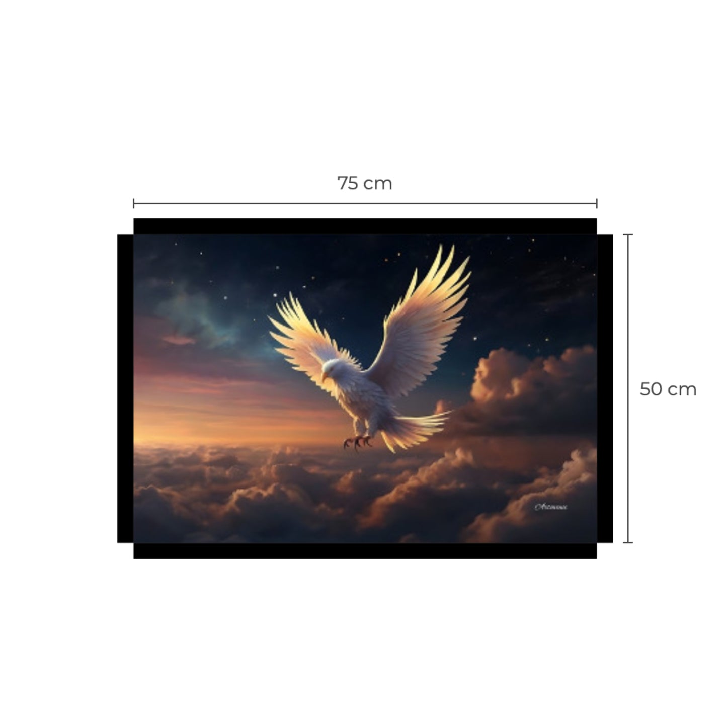 Phoenix in the Sky Canvas Wall Art