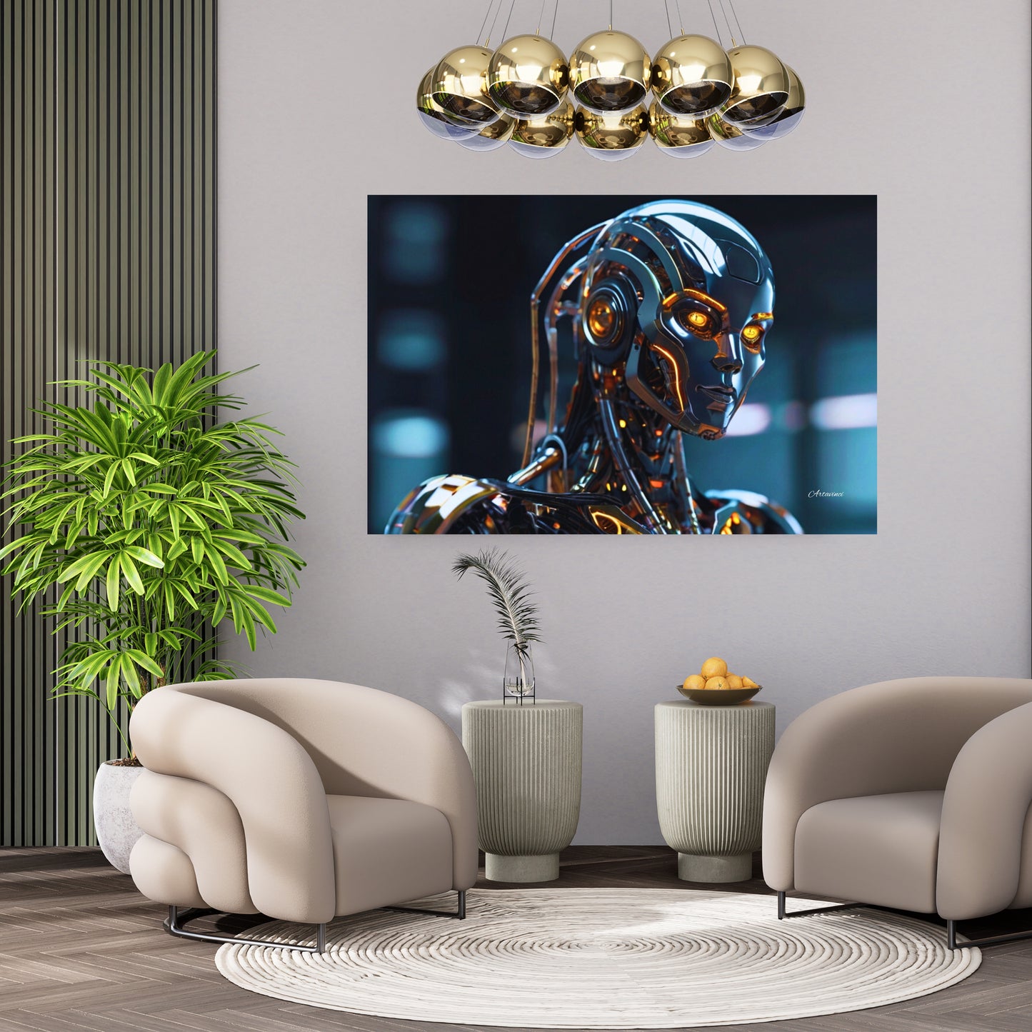 Terminator Style Futuristic Robot Wall Art