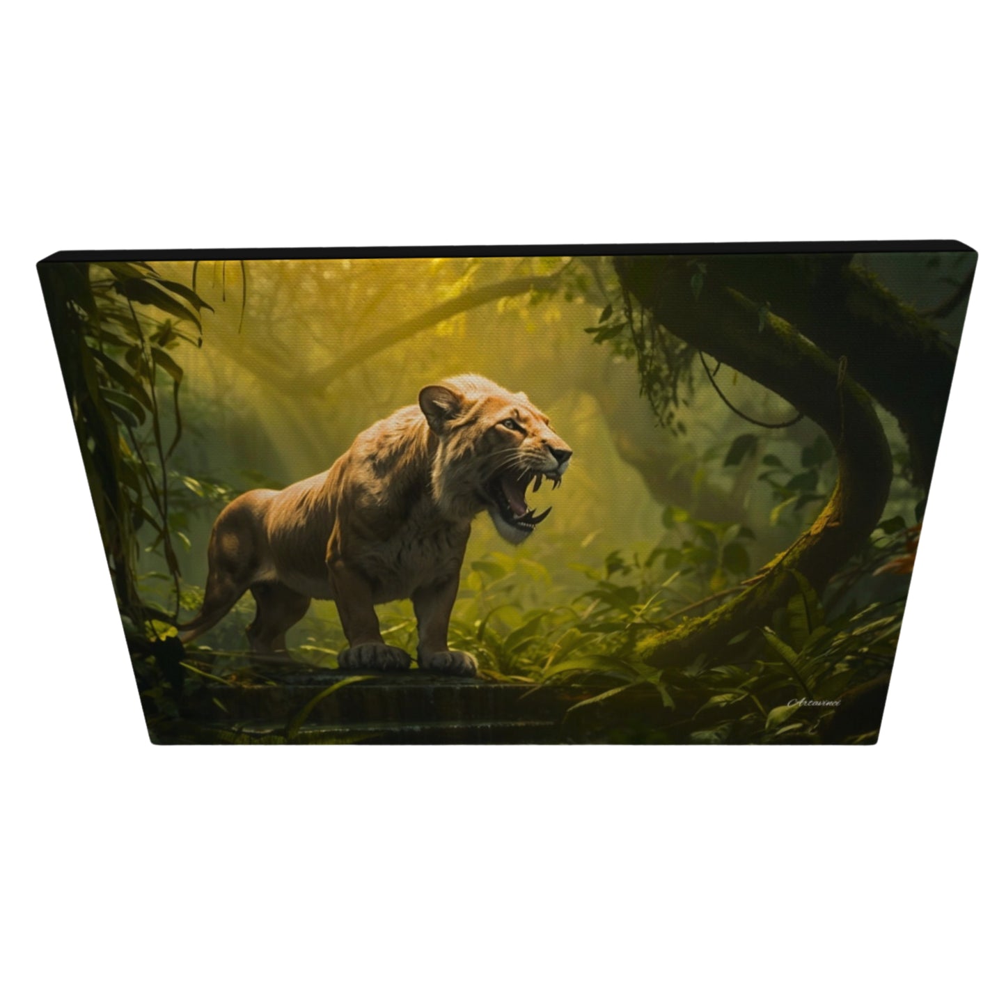 Lioness in the Jungle Canvas Art Print