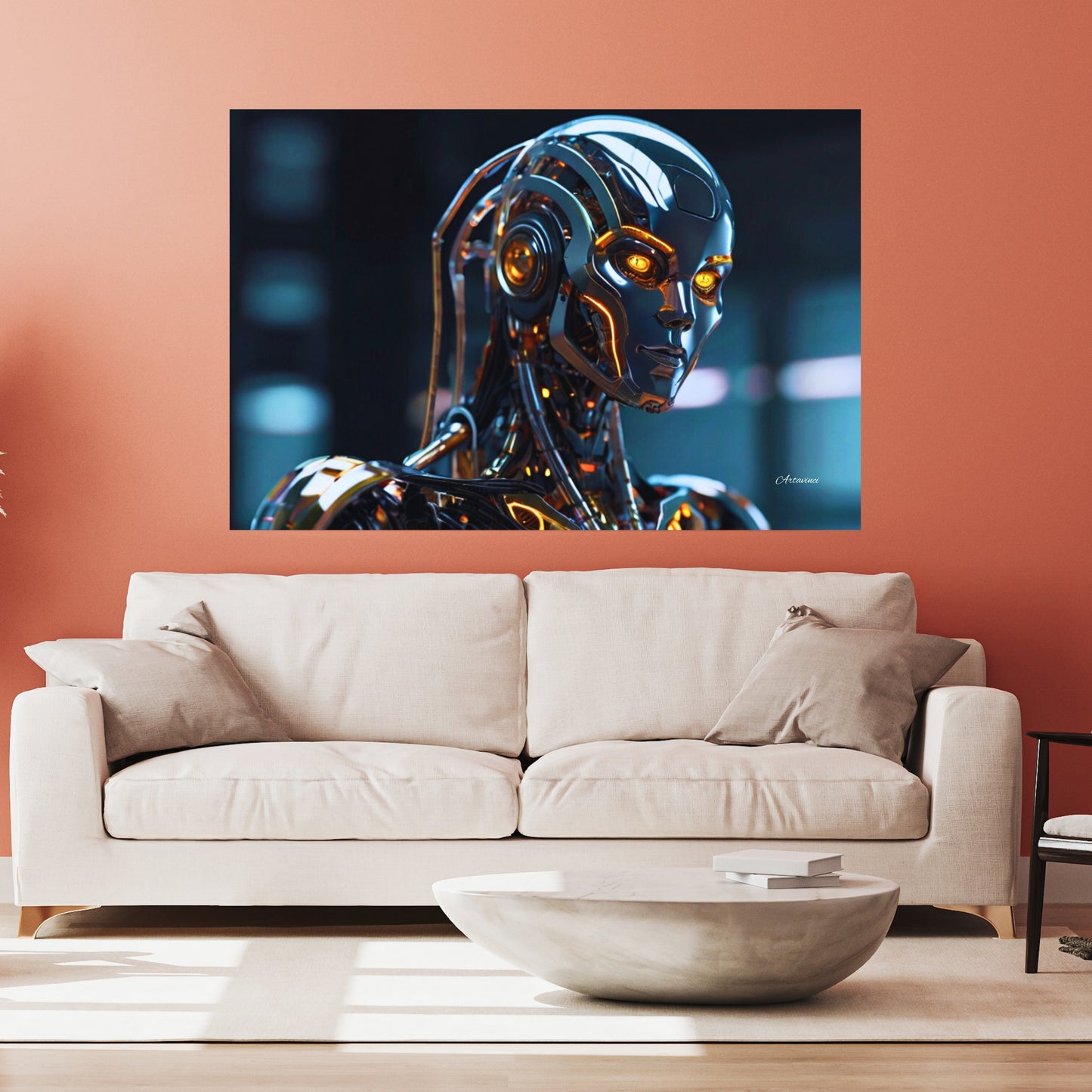 Terminator Style Futuristic Robot Wall Art
