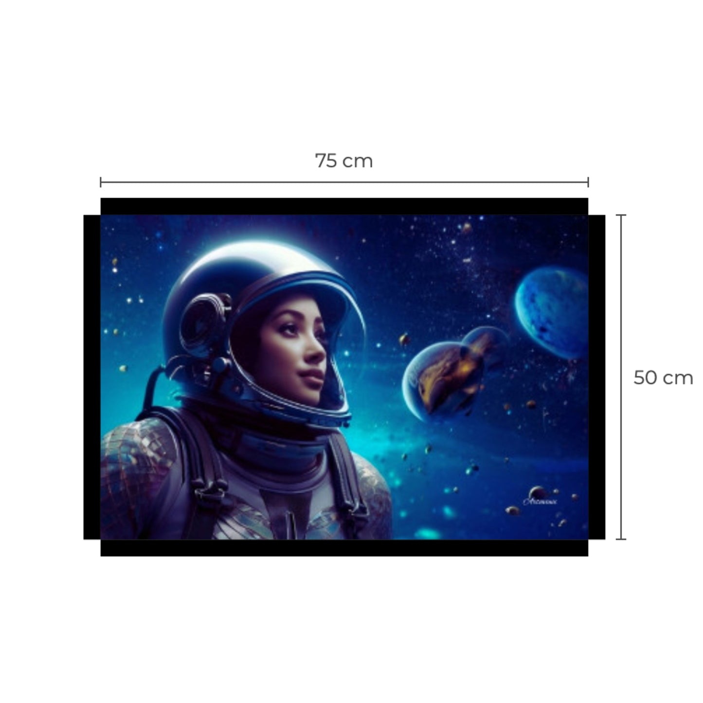 Woman Astronaut in Space