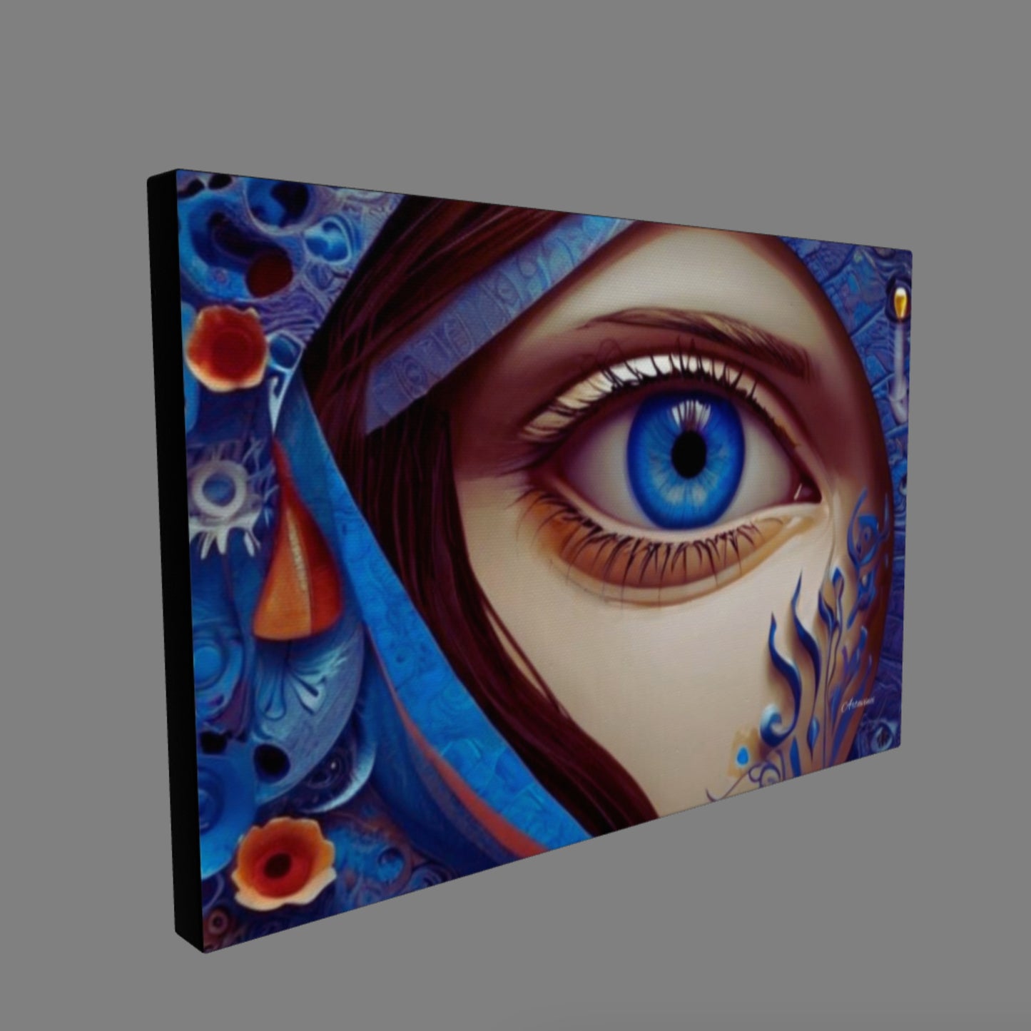 Majestic Blue Eye Canvas Print