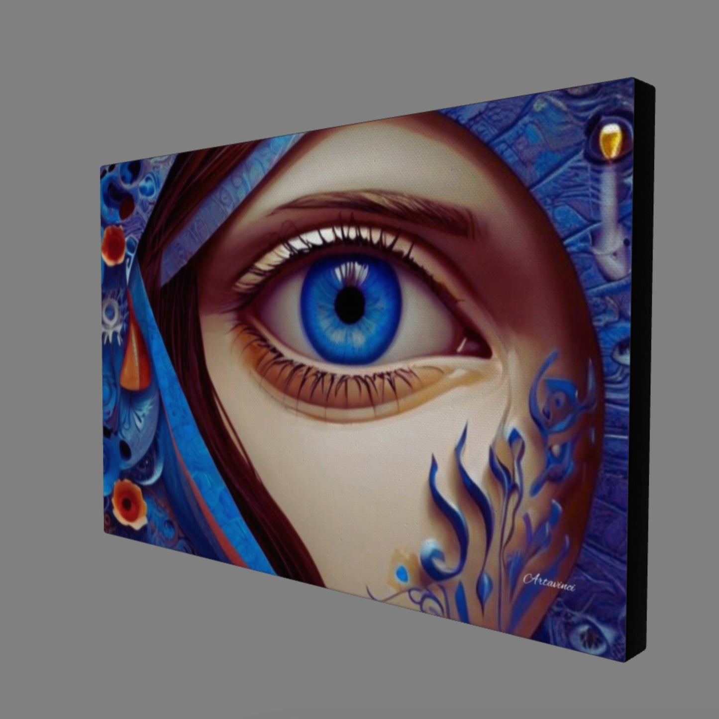 Majestic Blue Eye Canvas Print