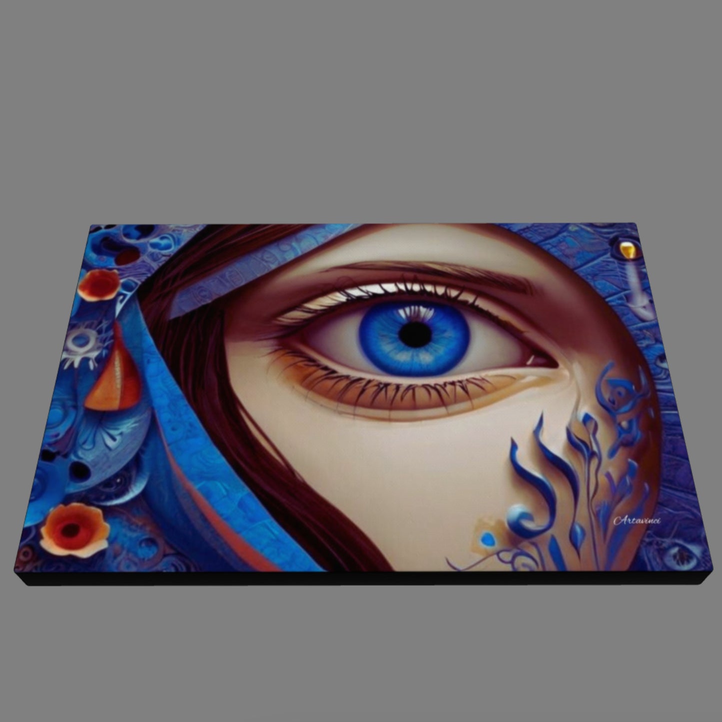 Majestic Blue Eye Canvas Print