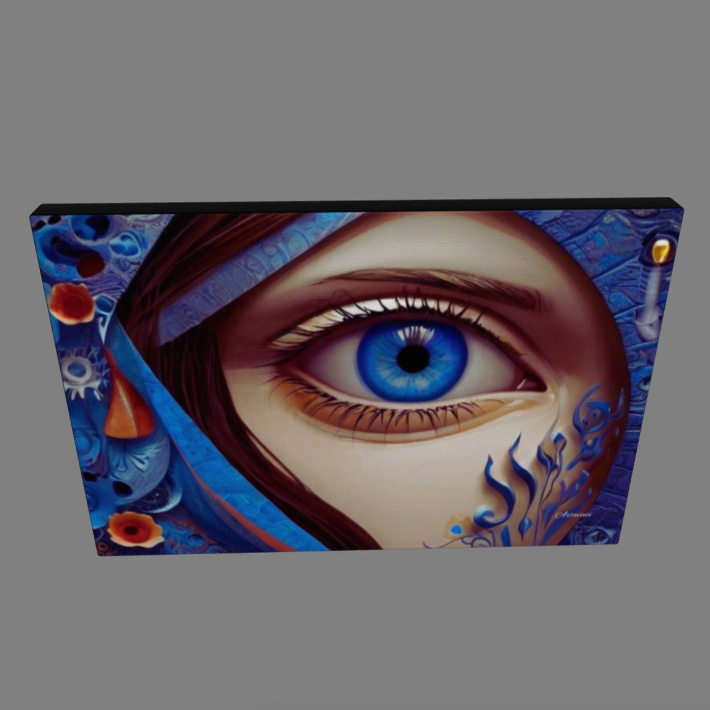Majestic Blue Eye Canvas Print