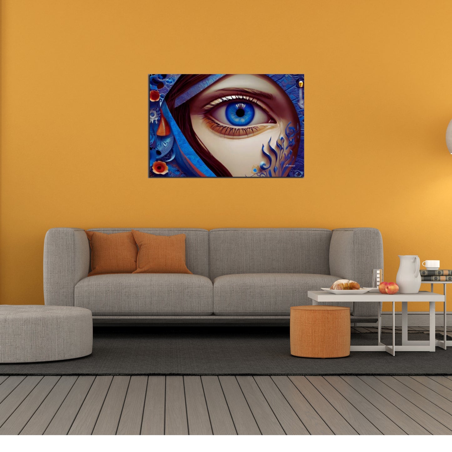 Majestic Blue Eye Canvas Print