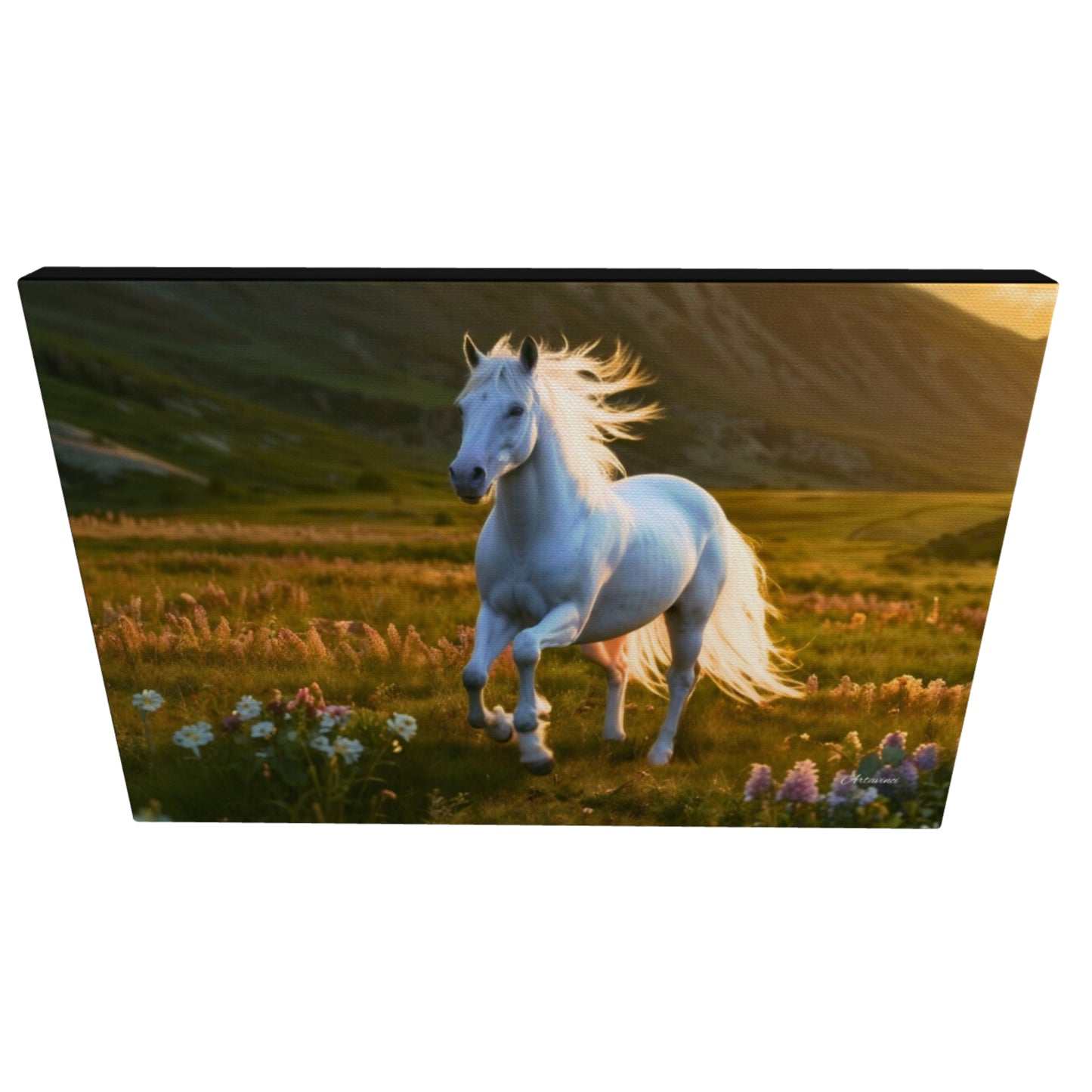 The White Horse Canvas Art