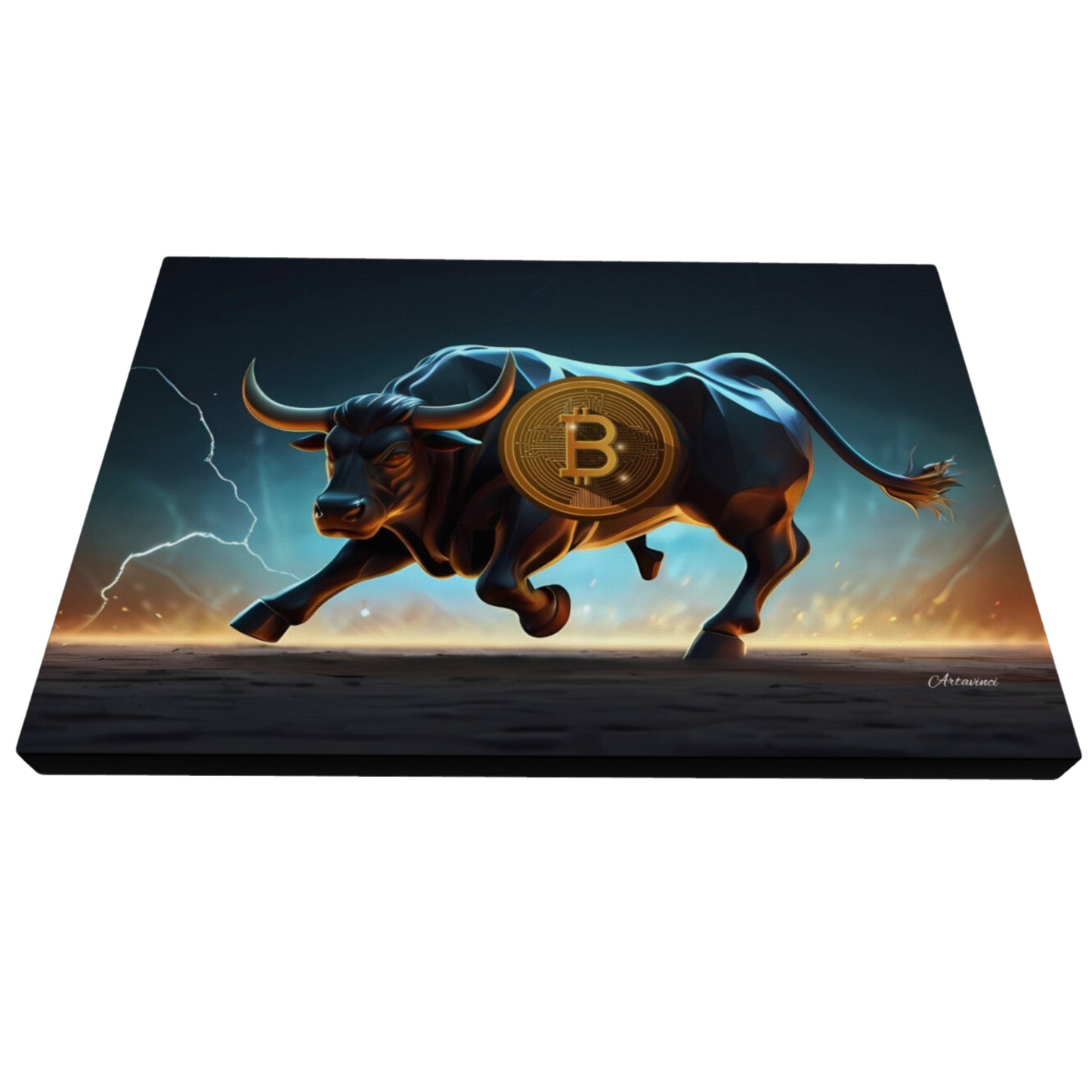 Crypto Bull Run Canvas Wall Art Decor