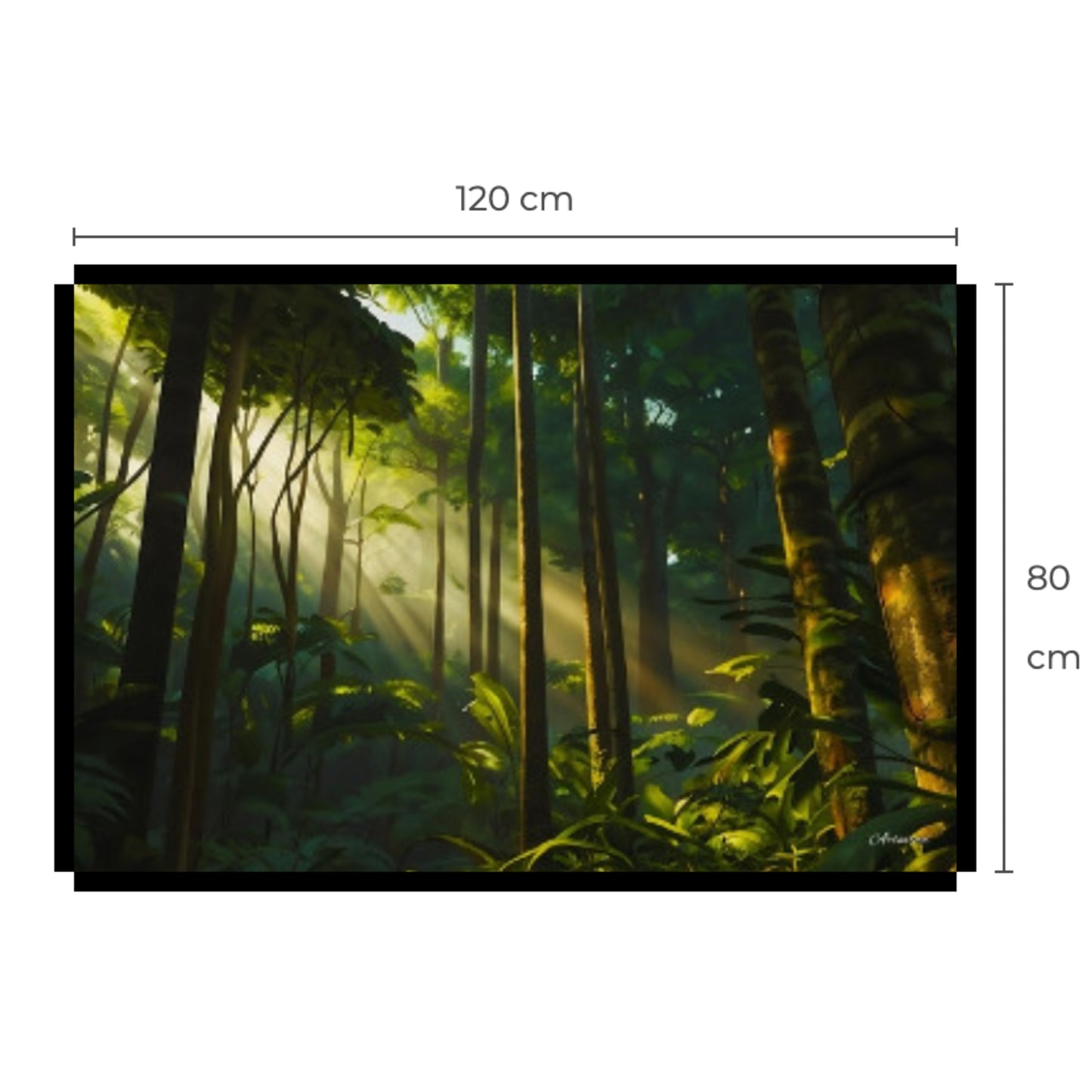 Green Forest Beauty Canvas Art Print