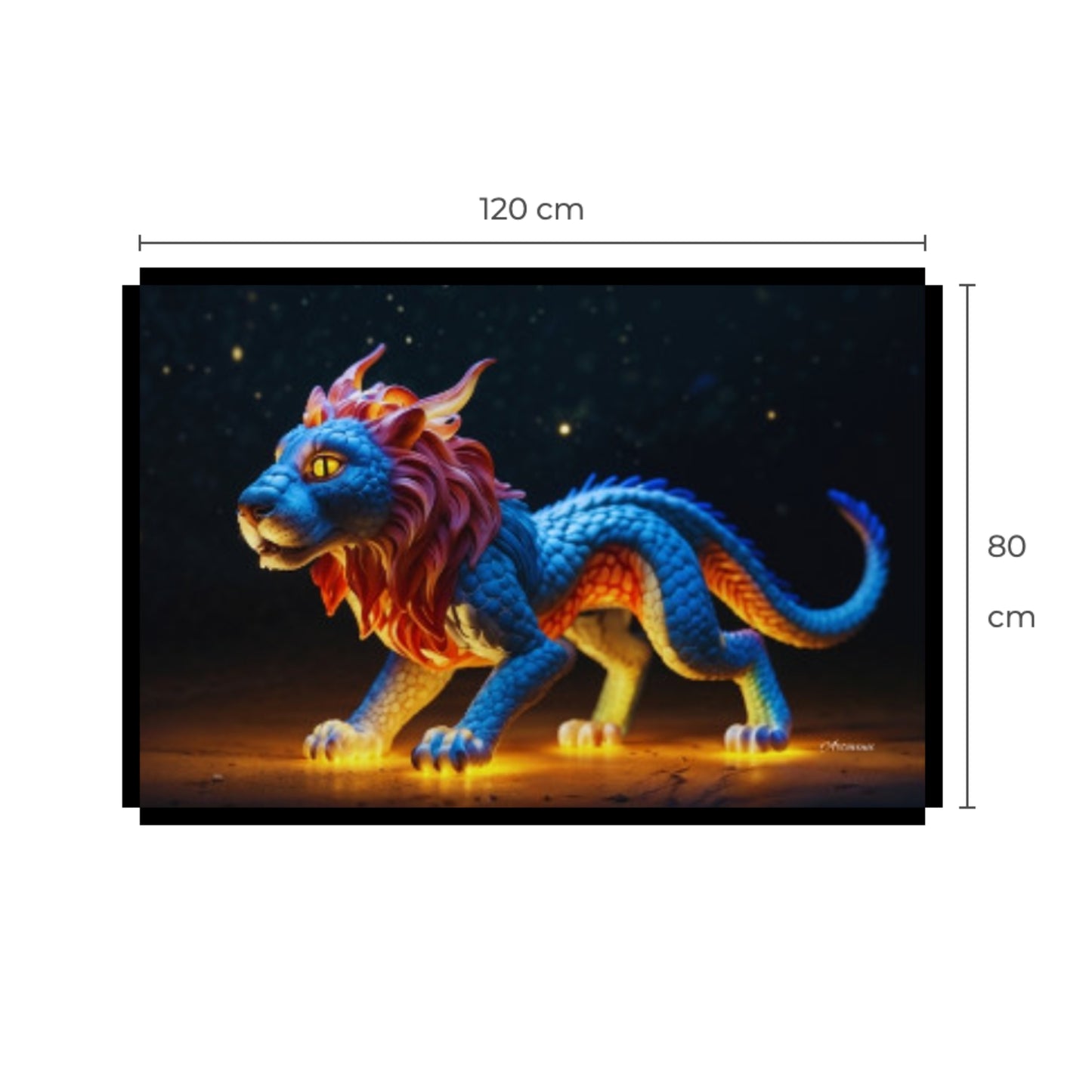 Mythical Hybrid Lion Wall Art