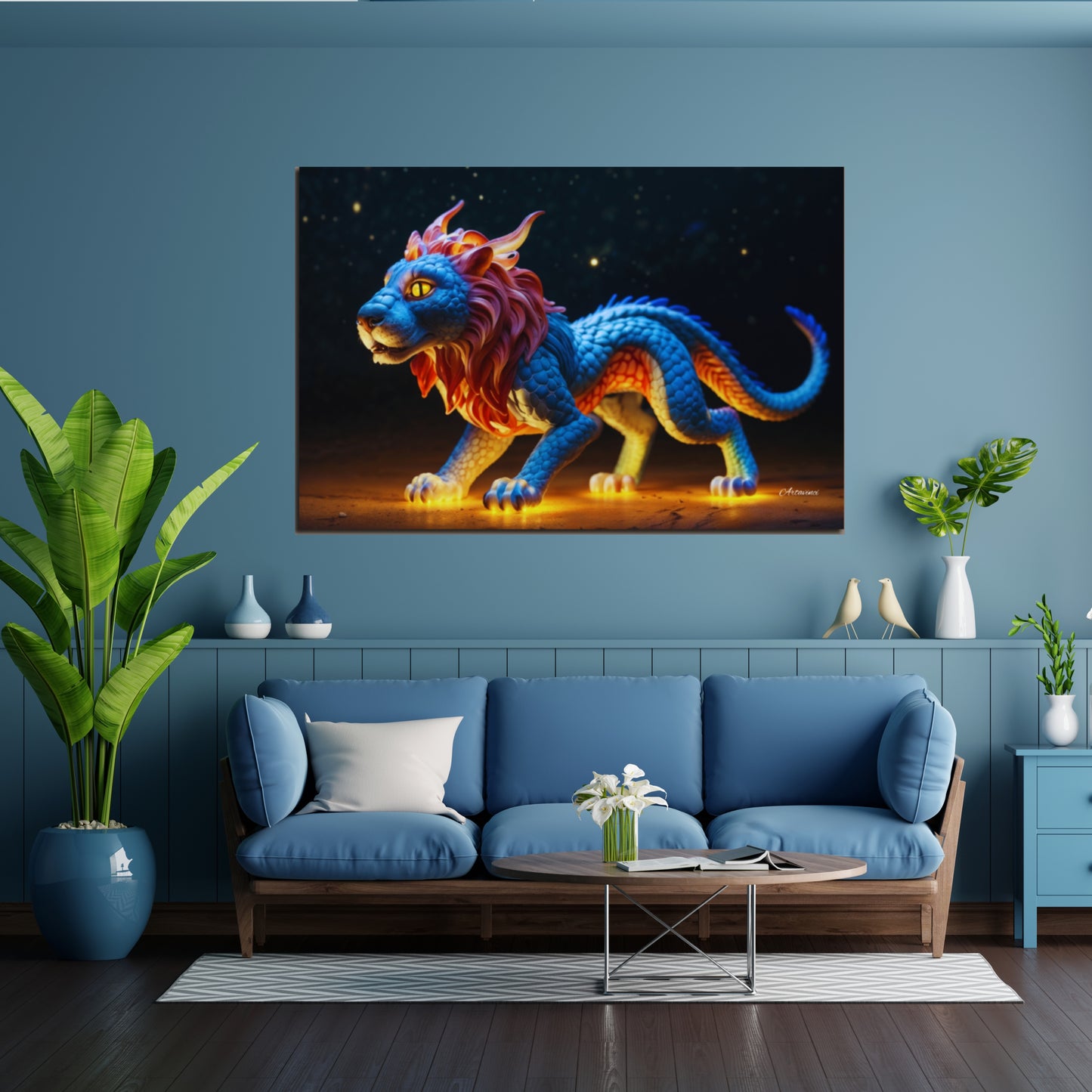 Mythical Hybrid Lion Wall Art