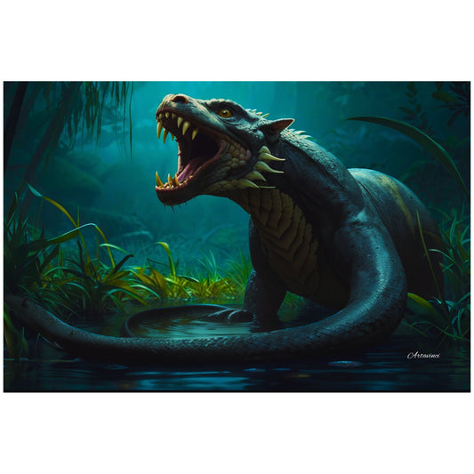 Dragon Anaconda Mythical Creature Canvas Art