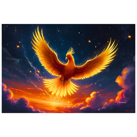 Phoenix Mythical Creature Canvas Art