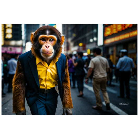 Urban Chic Monkey Wall Art