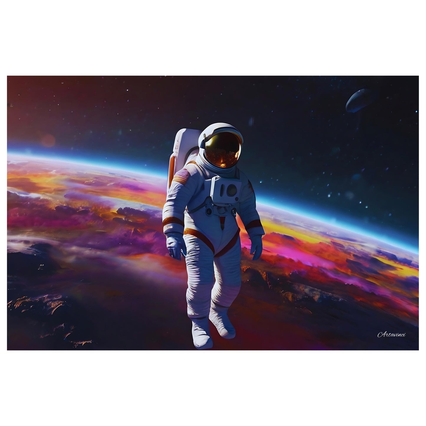 Astronaut Space Man Canvas Art