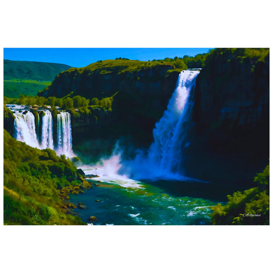 Waterfall Landscape Art Wall Picture Canvas Art