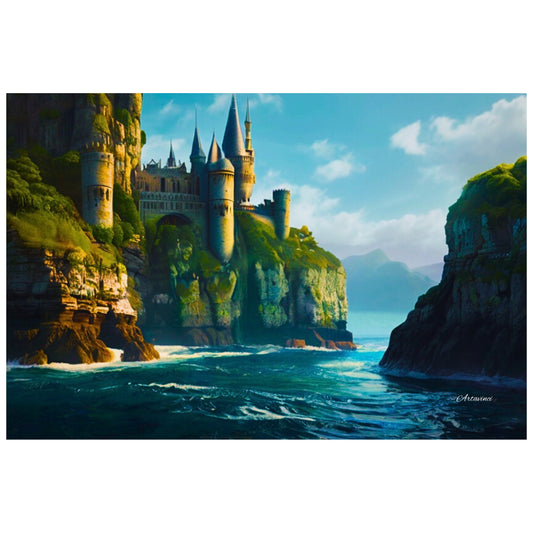 The Fairytale Castle on The Hill Canvas Print