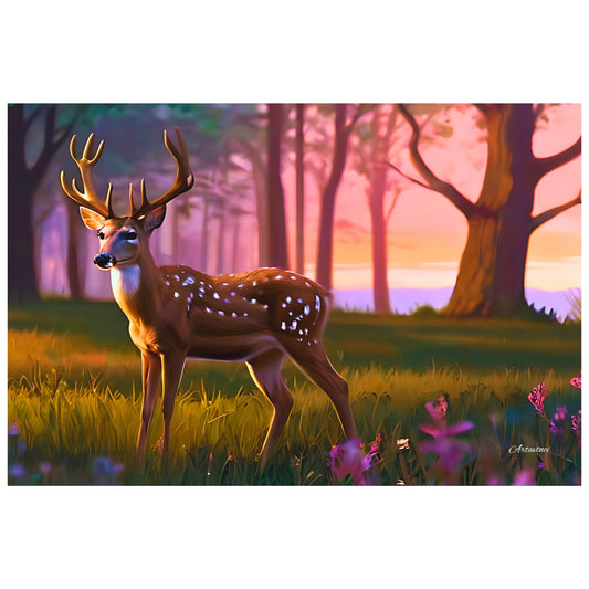 Deer Canvas Wall Art