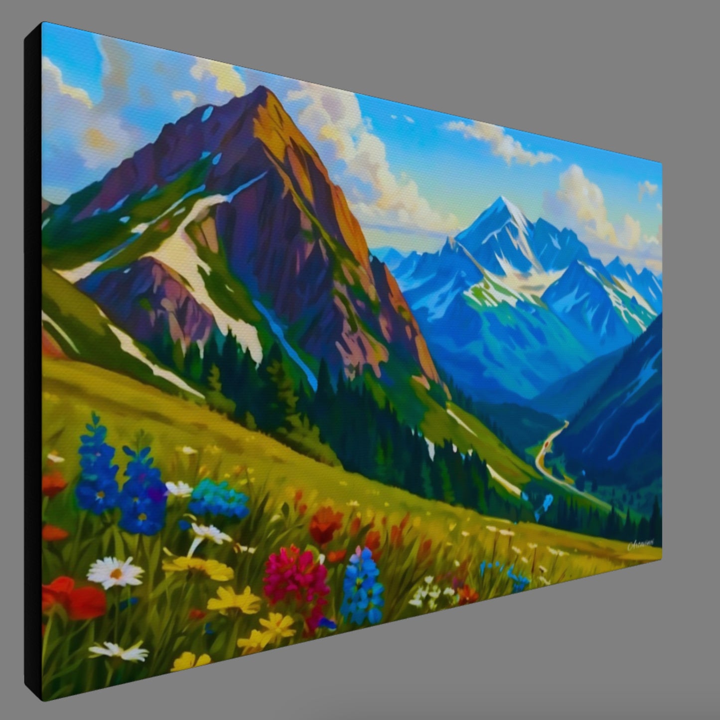 Canvas Mountain View Ready to Hang Wall Art