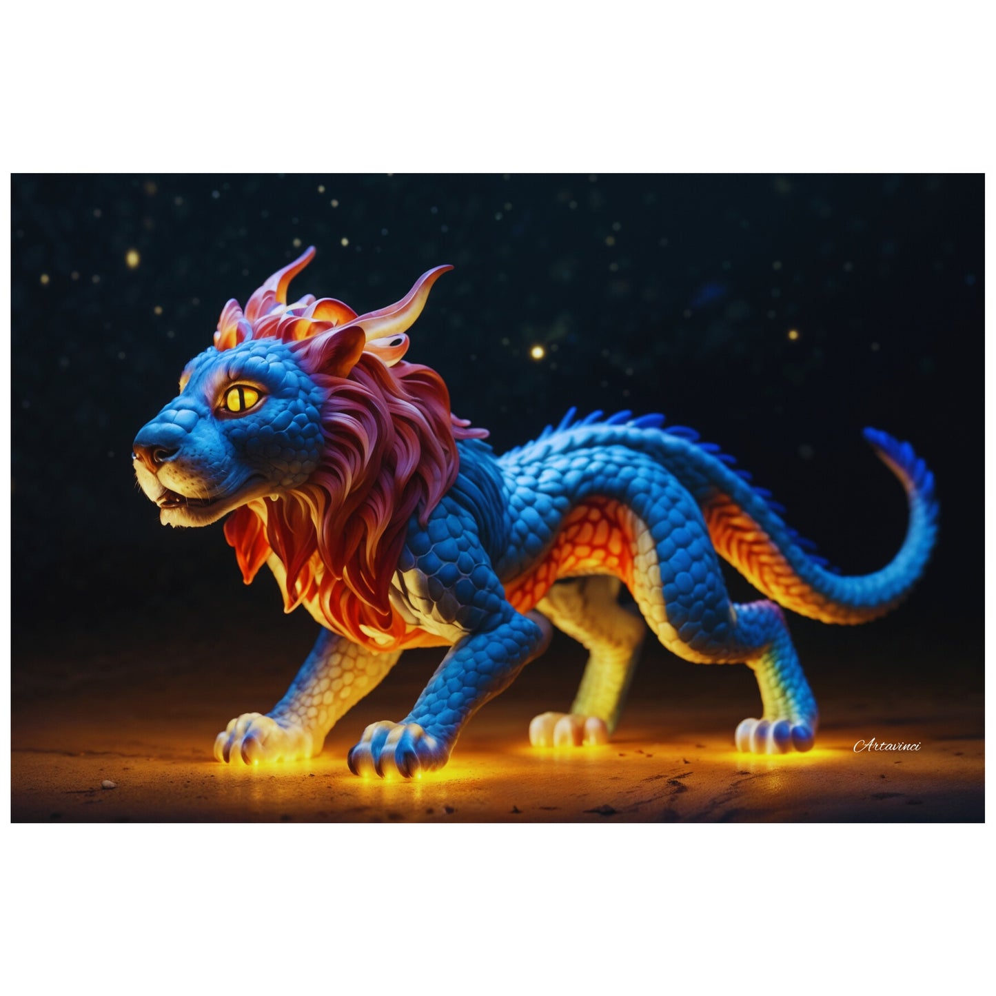 Mythical Hybrid Lion Wall Art