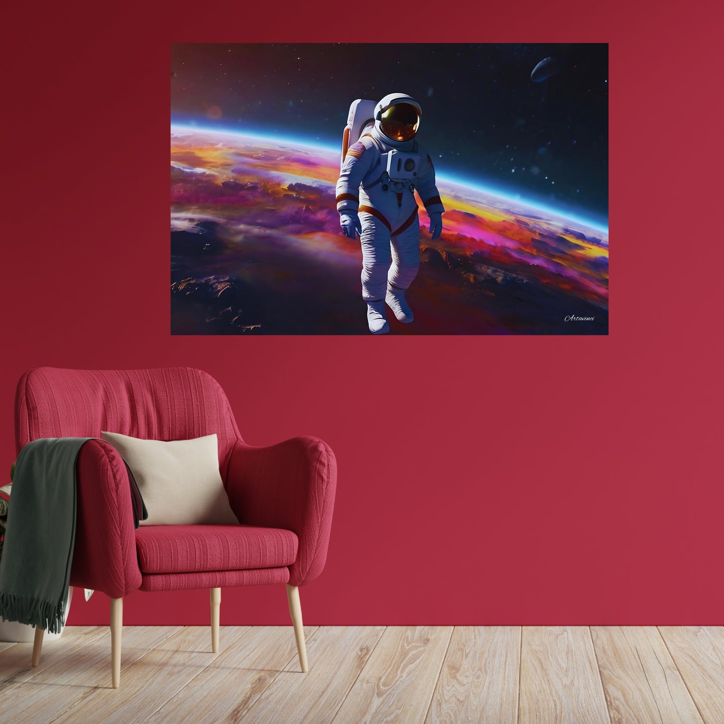 Astronaut Space Man Canvas Art