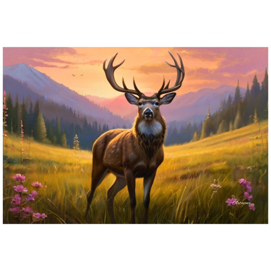 Cool Deer Canvas Wall Art