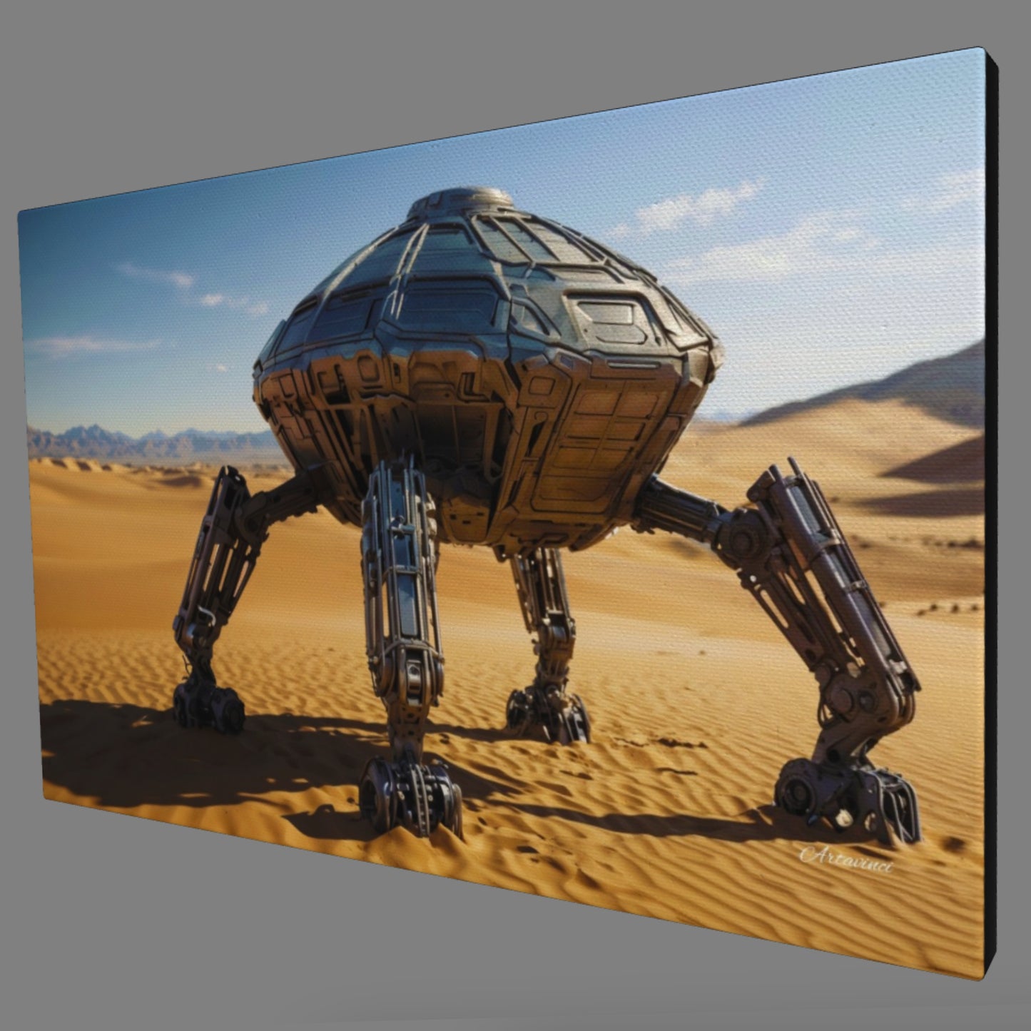 Alien Space Ship Canvas Print