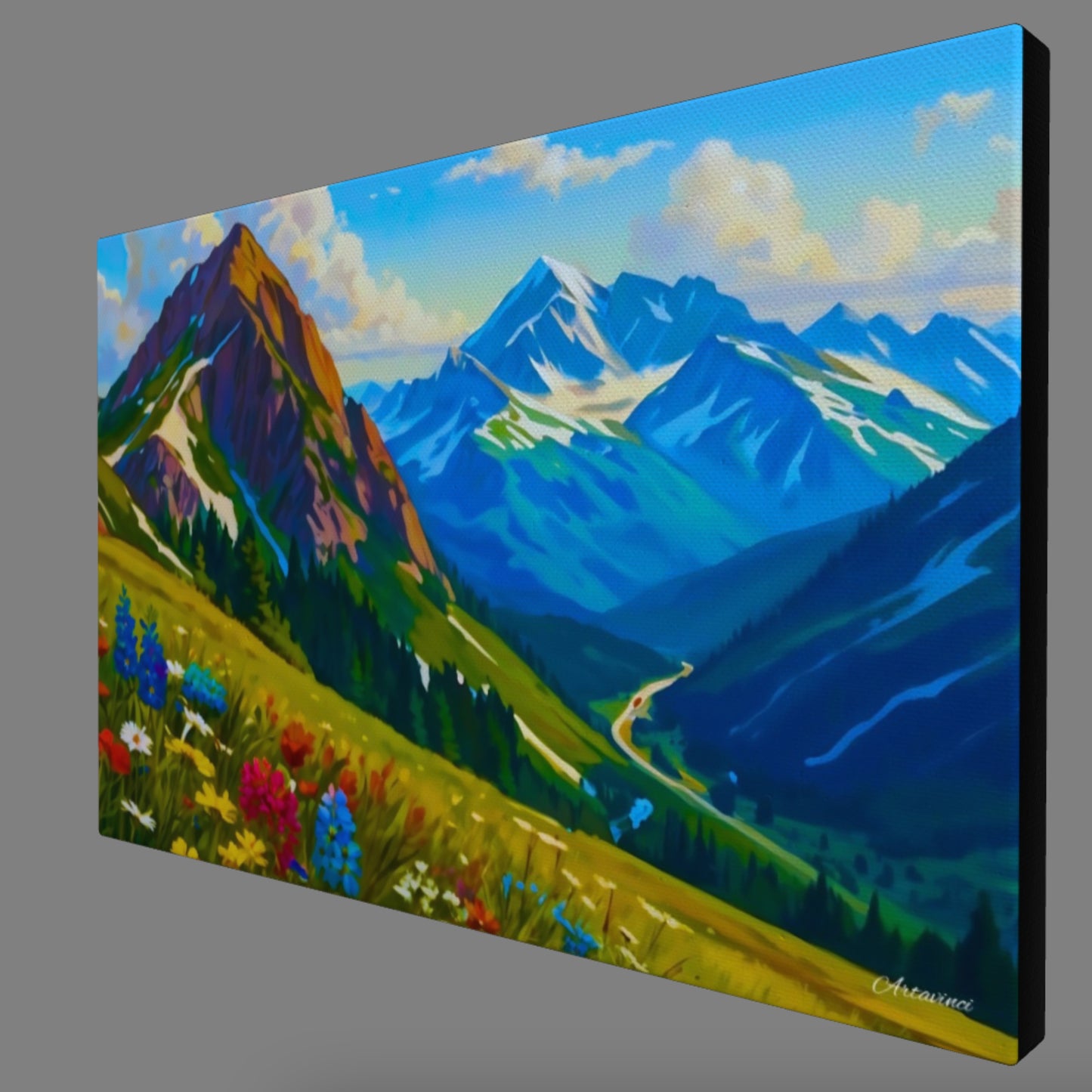 Canvas Mountain View Ready to Hang Wall Art