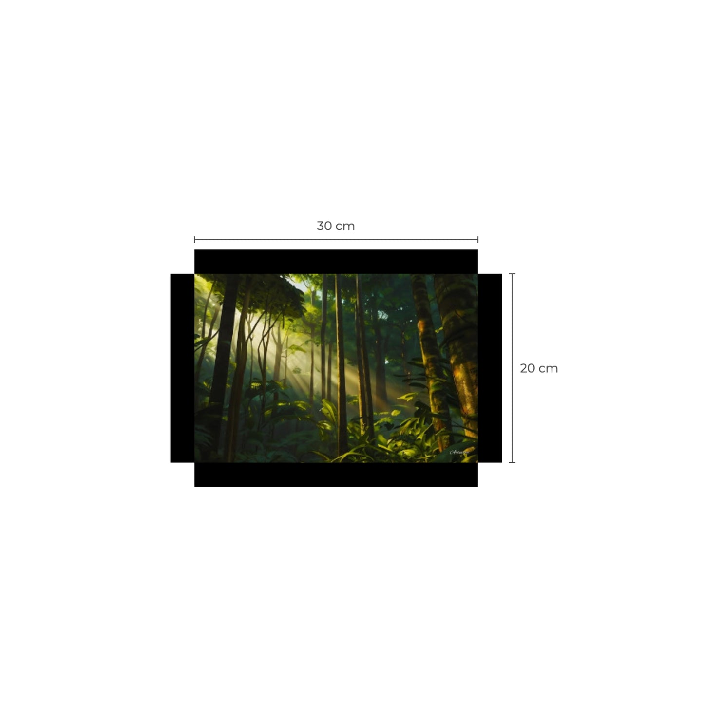 Green Forest Beauty Canvas Art Print