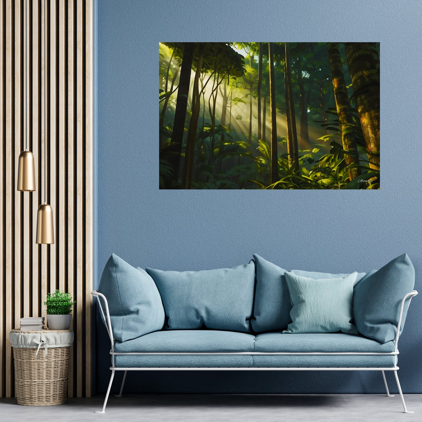 Green Forest Beauty Canvas Art Print