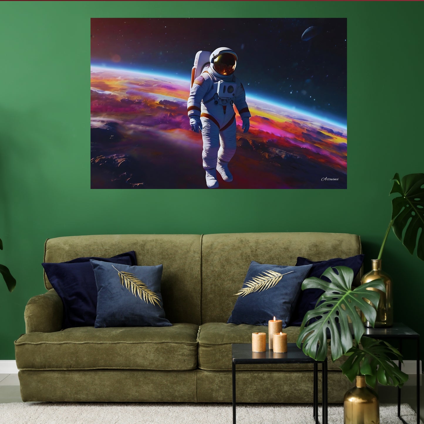 Astronaut Space Man Canvas Art